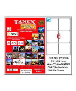 TW-2006 99,1 x 93,1 mm LASER ETİKET