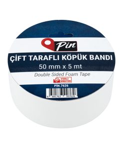 PİN ÇİFT TARAFLI KÖPÜK BANT ASKILI 5 M x 50